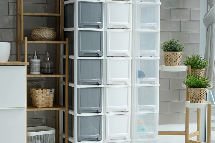 모던 슬림 틈새 서랍장 7단 숨은 공간 찾기 22cm 깊은 수납 정리함 (바퀴별매)