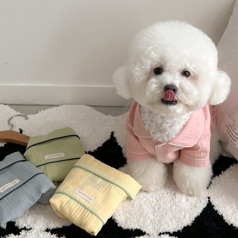 올썸 A.made 플레인 강아지잠옷 반려견 펫파자마 4color