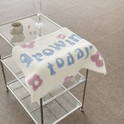 기분 좋은 레터링 인테리어 발매트 미니러그 - growing today