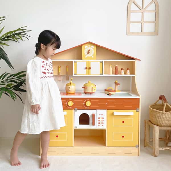 Robud おままごとキッチン イエロー