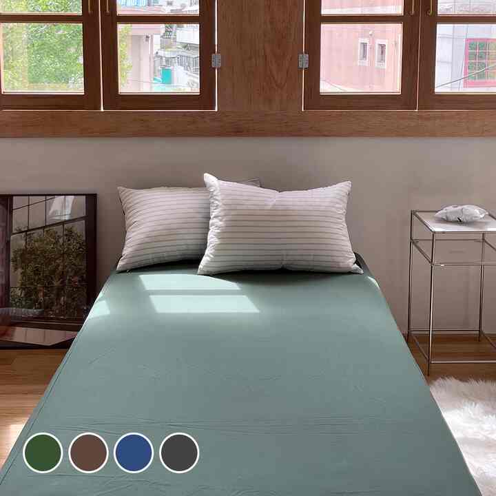 cotton 100% 抗菌 ボックスシーツカバー［4色・15サイズ］