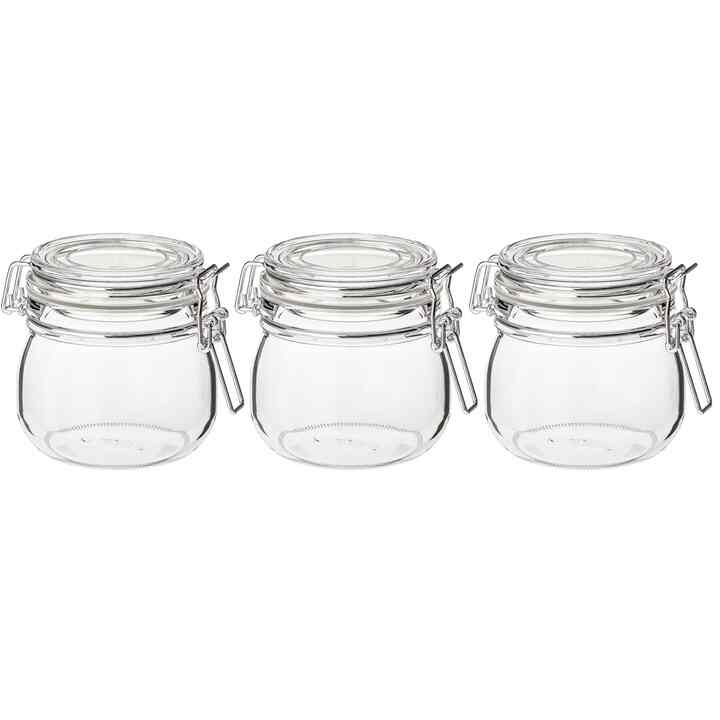 KORKEN コルケン ふた付き容器, クリアガラス, 0.5 ［2色］