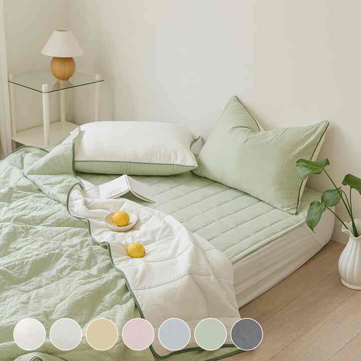 SUGAR POWDER MILK WASHING 掛け布団セット［7色・2サイズ］