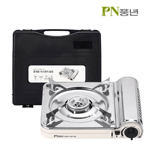 풍년 휴대용 가스렌지 버너 야외용 캠핑 슬림 PPGKT-S