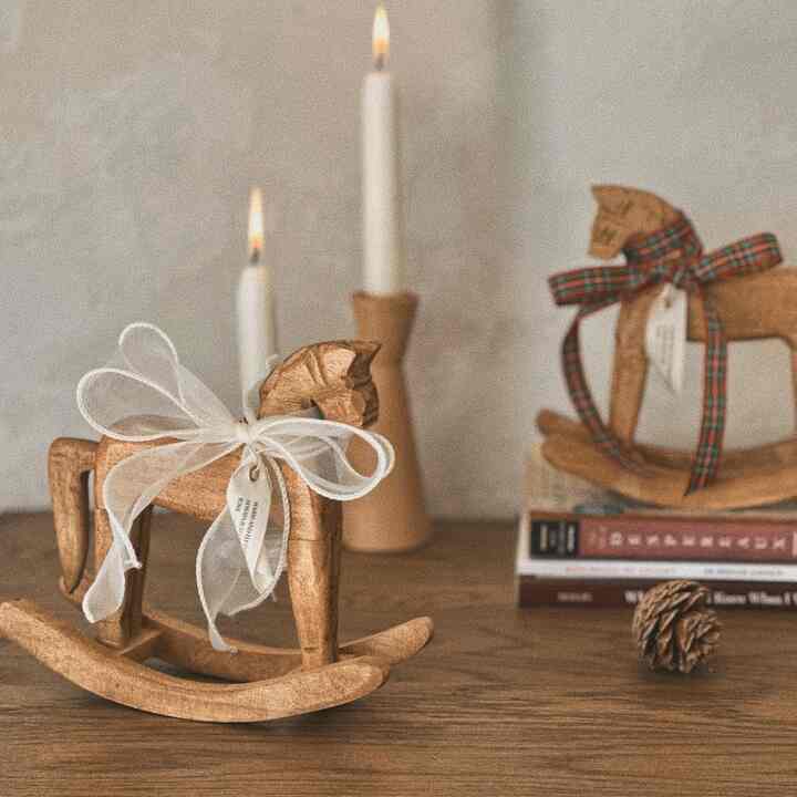 ラスティックウッド 木馬 オブジェ