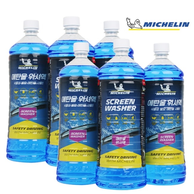 차량용 에탄올 워셔액 1.8L 6개입_식물성발효 에탄올사용 가격 비교 미쉐린 차량용 에탄올 워셔액 1.8L 6개입_식물성발효 에탄올사용