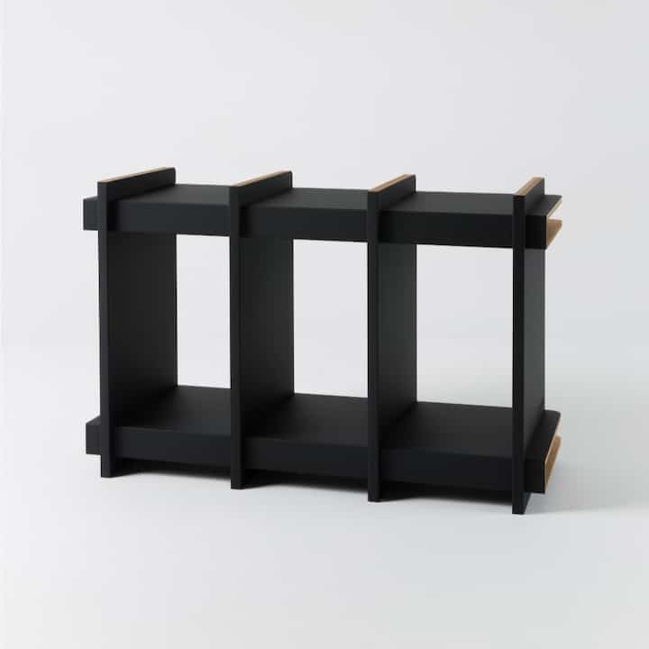紙家具 オブジェ ラック 3x1段［2色］