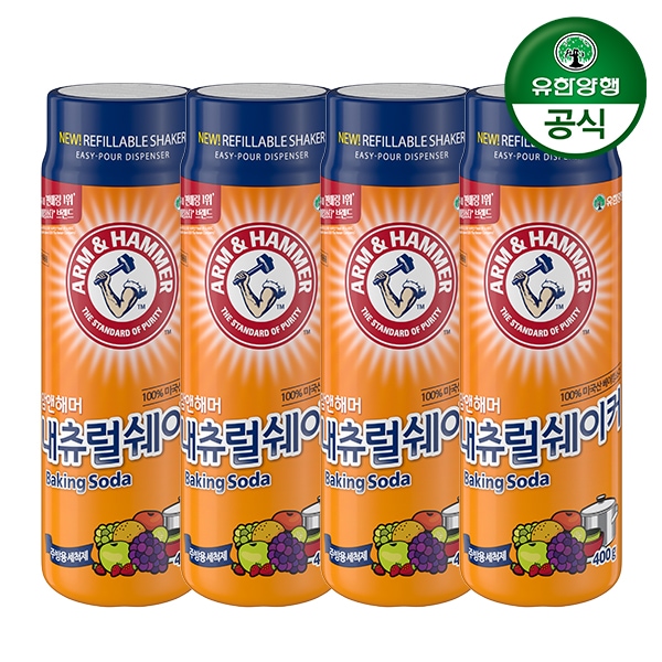 암앤해머 내츄럴쉐이커 400g 4개 가격 추이 유한양행 암앤해머 내츄럴쉐이커 400g 4개 - 최저가 18,900원