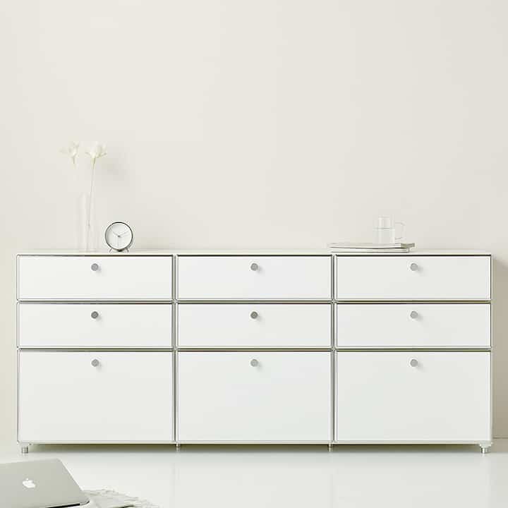 クレール ミッドセンチュリー 3段 ワイドチェスト 180cm