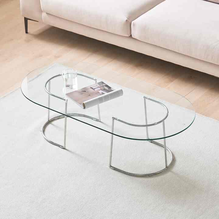 CLOI ガラス ローテーブル