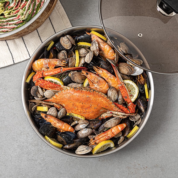 라인 IH 궁중전골 스텐 찜기 30cm 가격 비교 제너 라인 IH 궁중전골 스텐 찜기 30cm