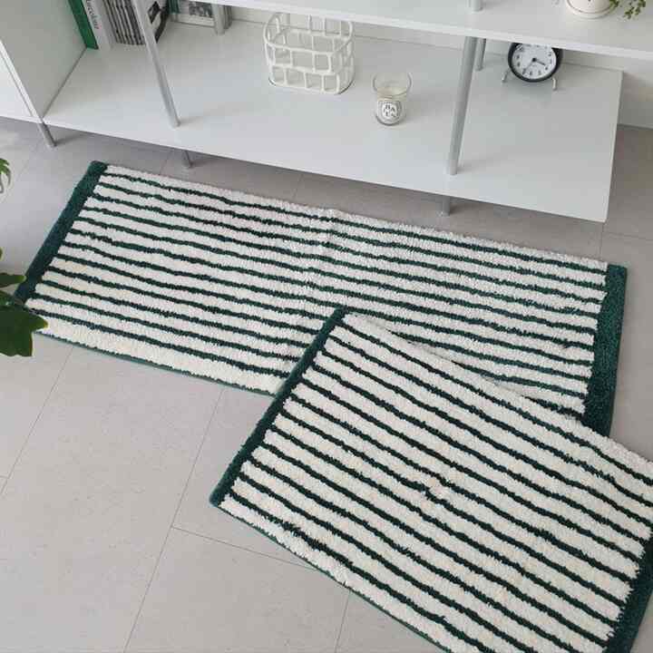 シム ストライプ フットマット［3色］