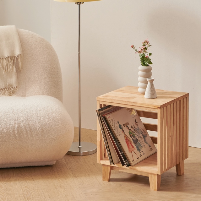 빅세일 원목 LP 수납장 공간박스 원목협탁