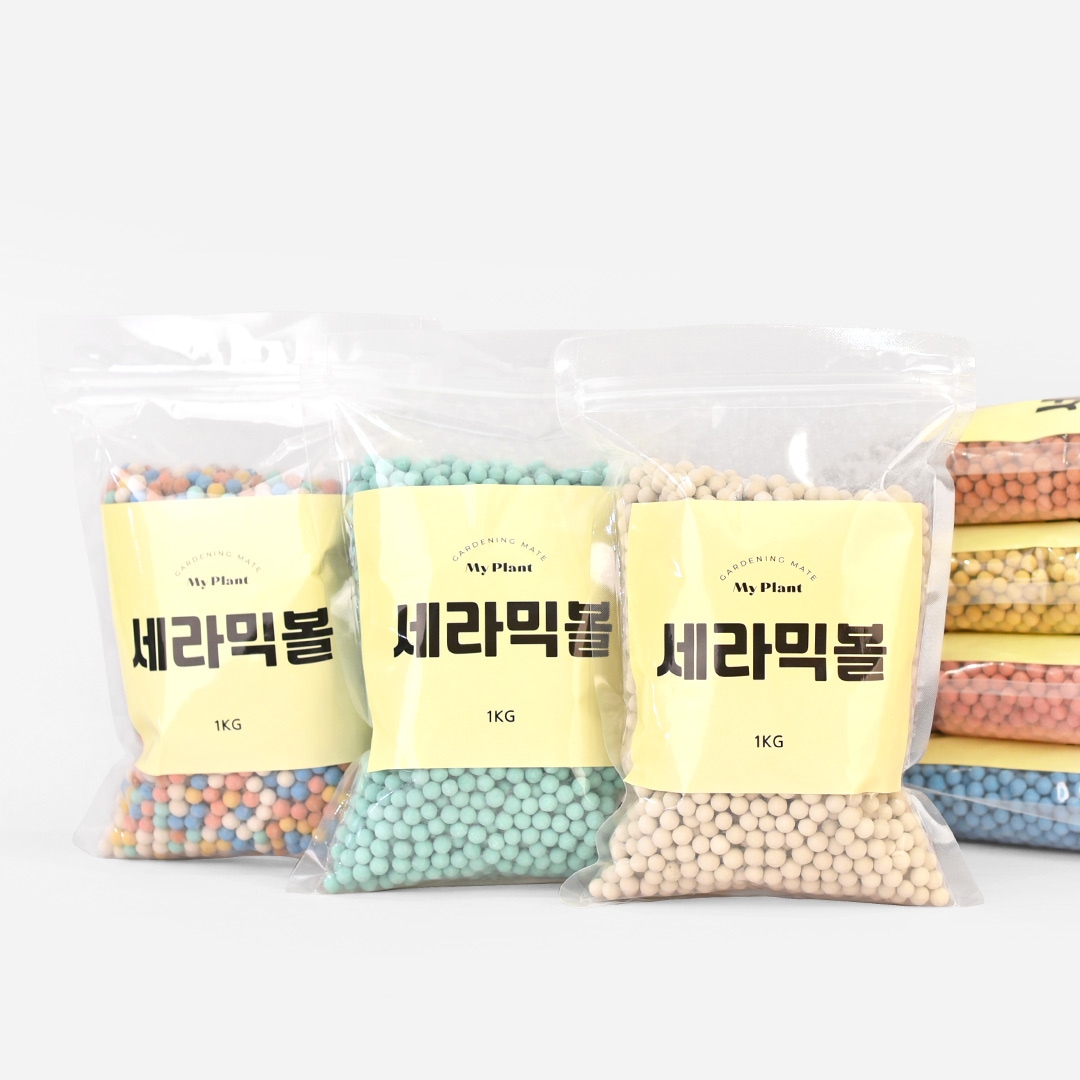 마이플랜트 분갈이 난석 화분 마감토 세라믹볼 1kg 여과재