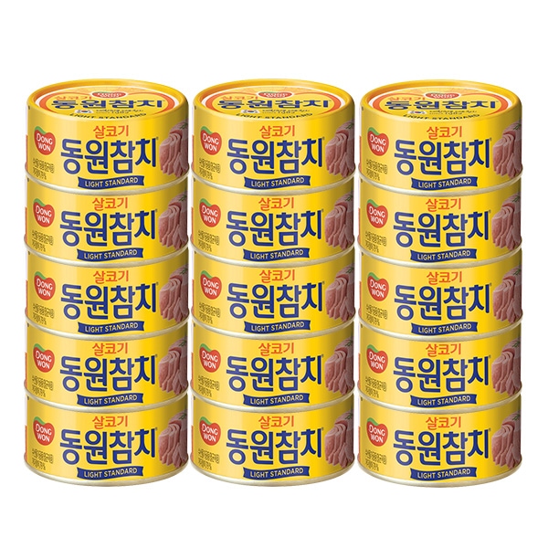 동원 참치 85g*30캔 3종 (라이트스탠다드/고추/콘참치)