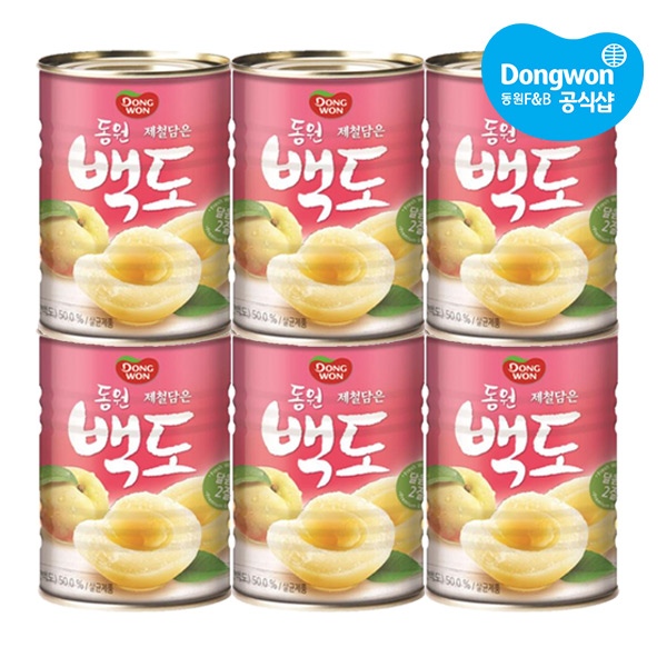 백도2절 400g*6캔 가격 추이 동원 백도2절 400g*6캔 - 최저가 18,500원