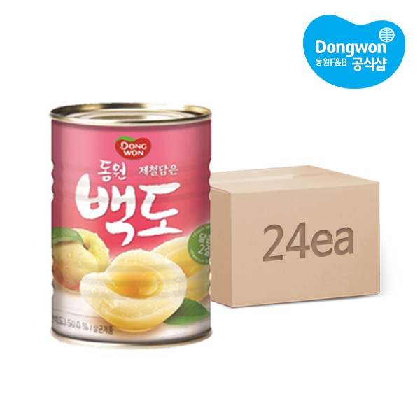 동원 백도2절 400g*24캔