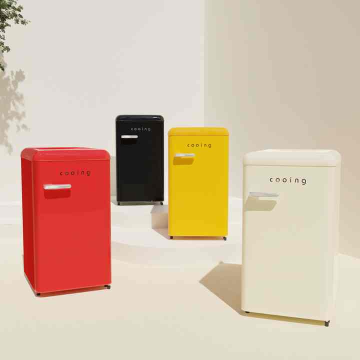 レトロ ミニ冷蔵庫［4色］