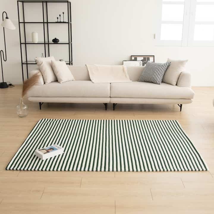 Point Striped Textured Rug