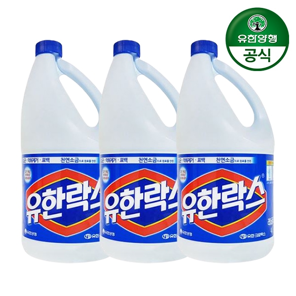 유한양행 유한락스 레귤러 4L 3개