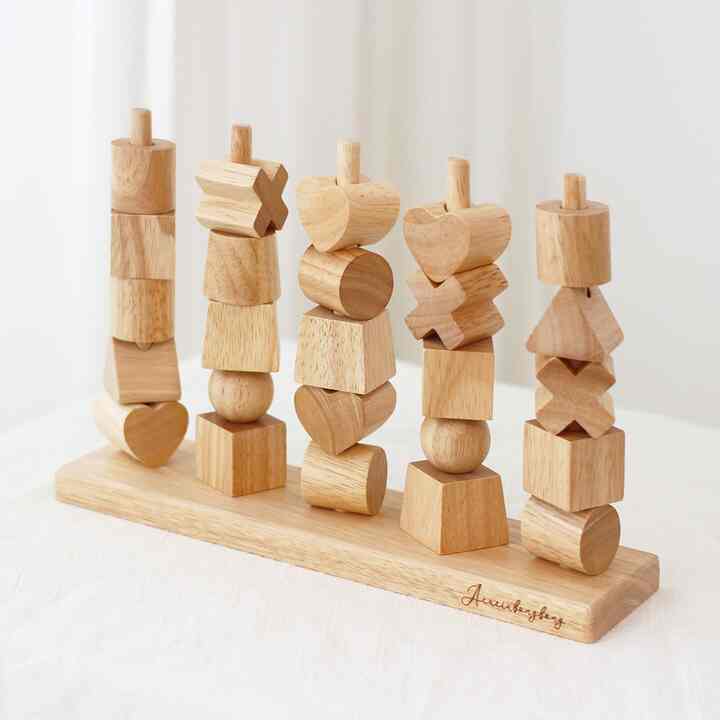 キッズおもちゃ ウッドスタッキング トイ