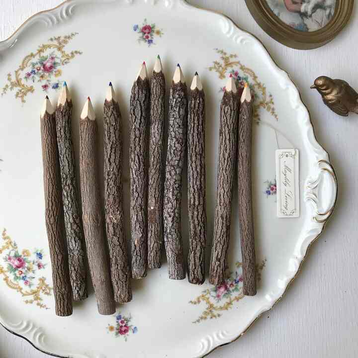 ウッド色鉛筆 5Pセット