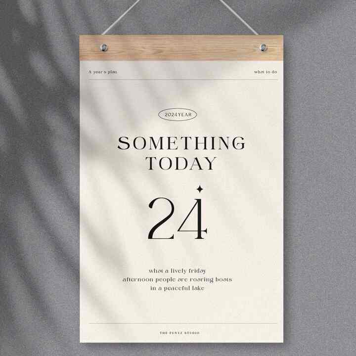 2025年 SOMETHING TODAY カレンダー