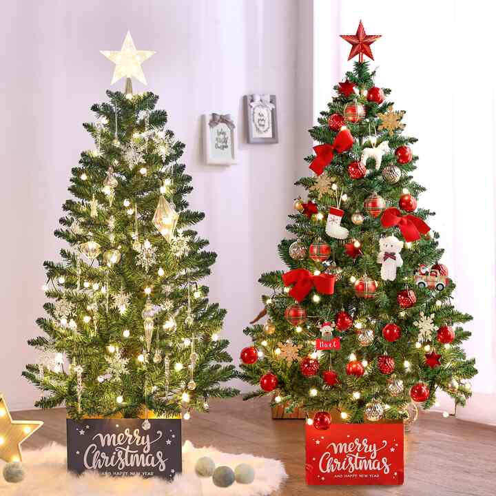 1.2M~1.5M クリスマスツリー 飾り フールセット［6種］