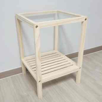 2段ウッドサイドテーブル［4種］