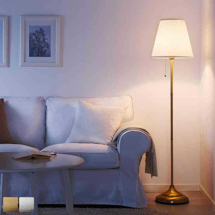 ÅRSTID Floor lamp with LED bulb