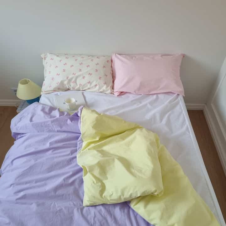 60番手高密度バイオコットン カスタム リバーシブル掛け布団カバー［5サイズ］