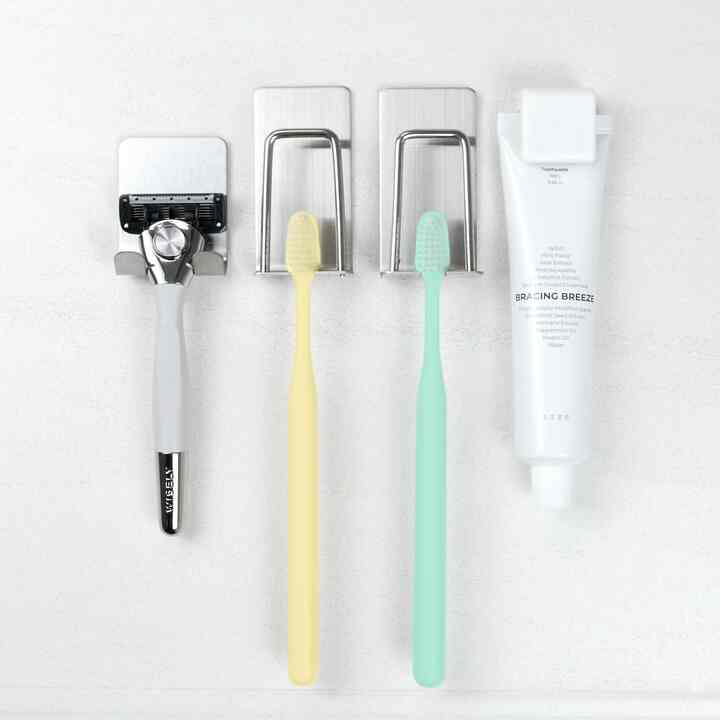 ステンレス 歯ブラシホルダー［2種］