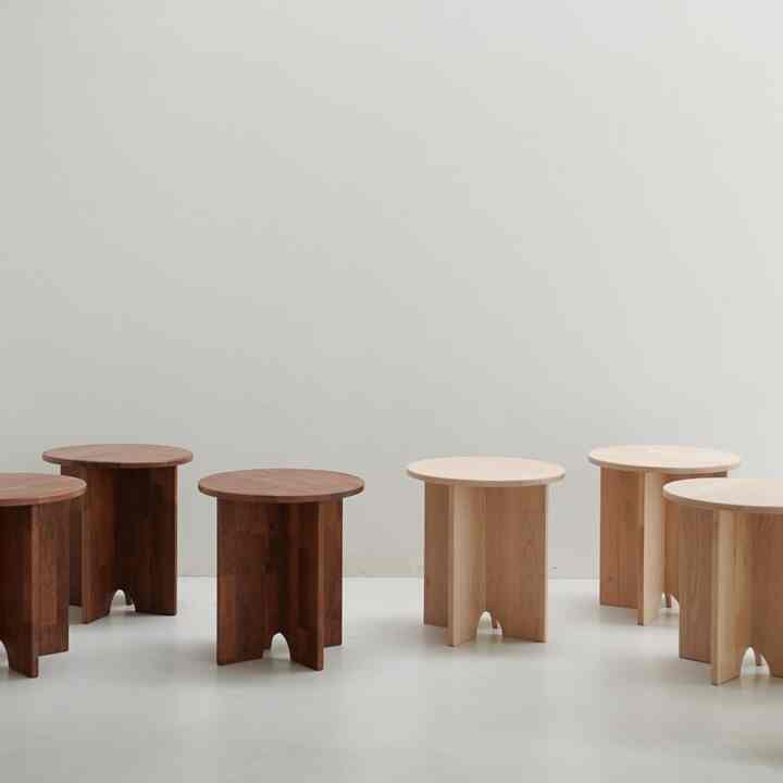 ウッド 円形 スツール