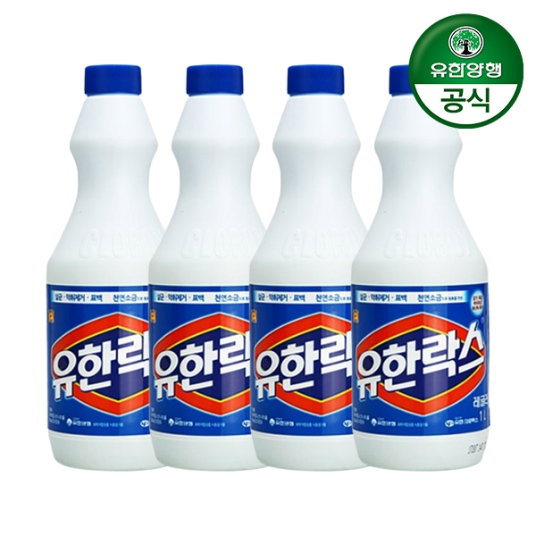 유한양행 유한락스 레귤러 1L 4개