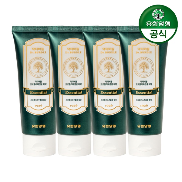 닥터버들 치약 프로폴리 에센셜 150g 4입 1개 가격 추이 유한양행 닥터버들 치약 프로폴리 에센셜 150g 4입 1개 - 최저가 23,600원