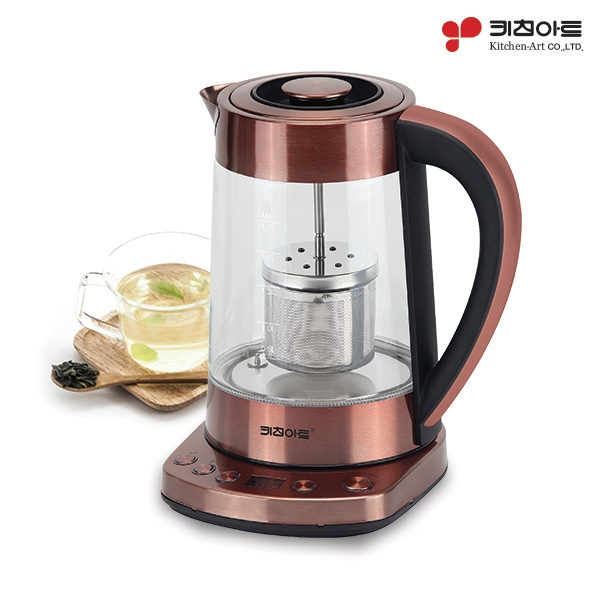 키친아트 전기 티포트 KAK-1724T 1.7L 유리포트