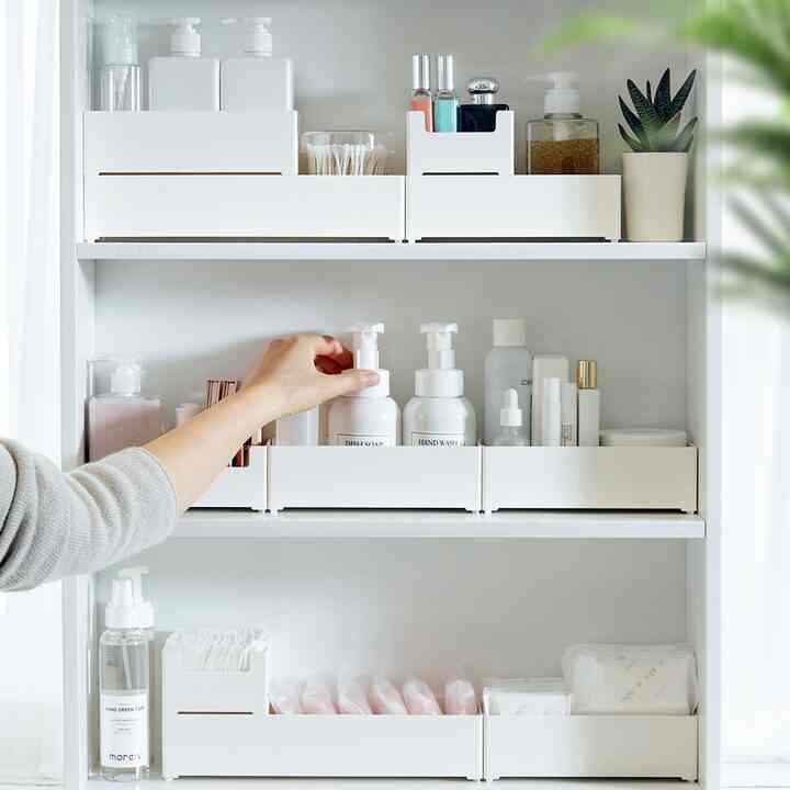 収納ケース ホワイト［3サイズ］