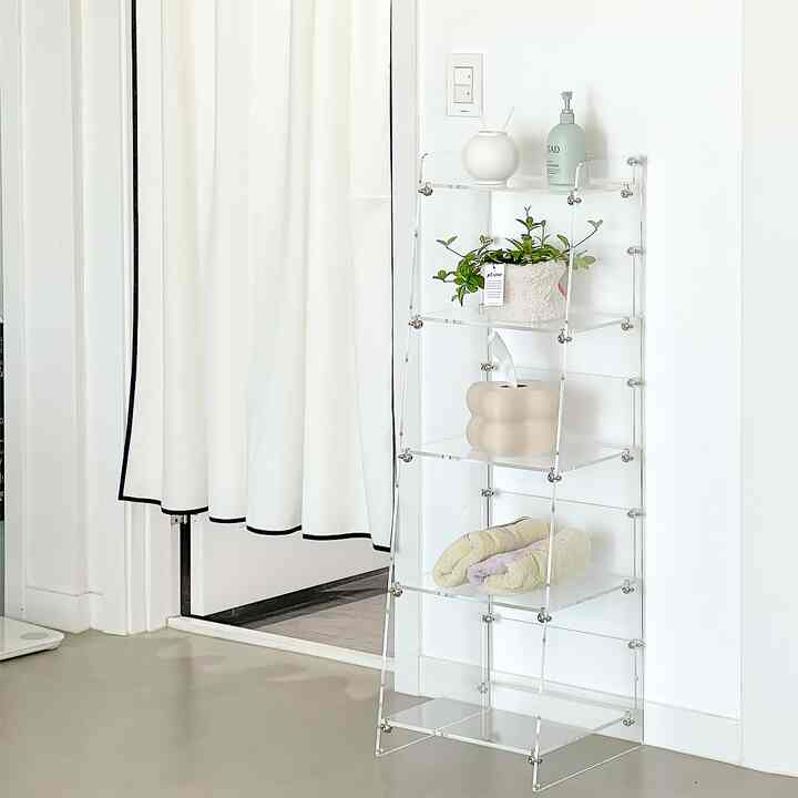 DIY アクリルクリア 収納棚