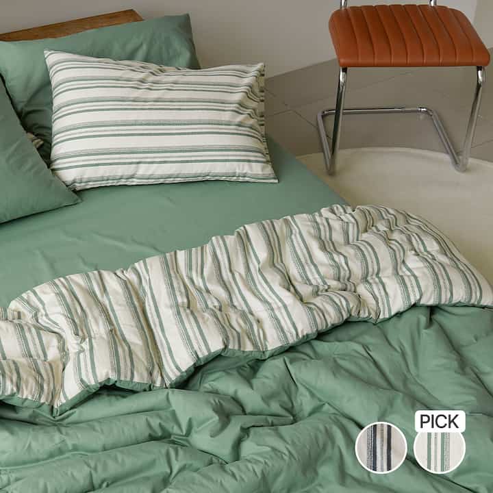 Vintage stripe 掛け布団［2色・2サイズ］