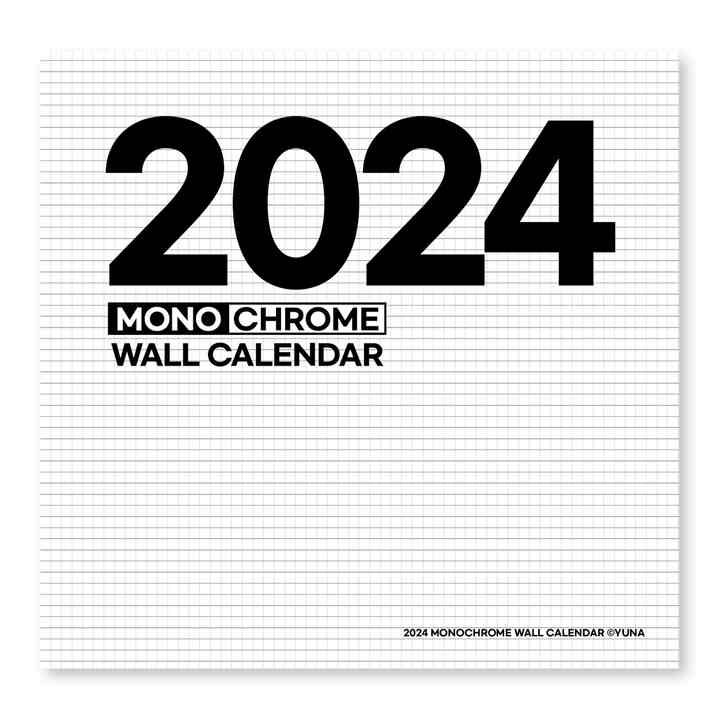 2025 MONOCHROME ウォールカレンダー