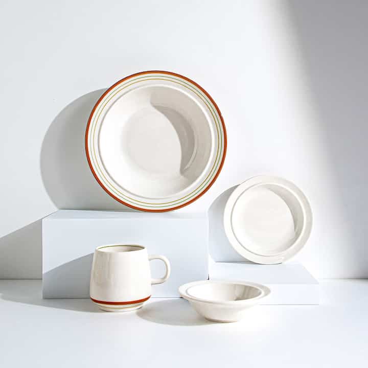 Maple 食器 1人用 4点セット［15色］