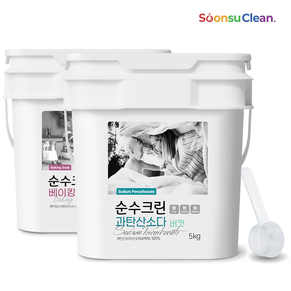 오늘의집 순수크린 과탄산소다 5kg 버킷 대용량 1등급원료 산소계표백제