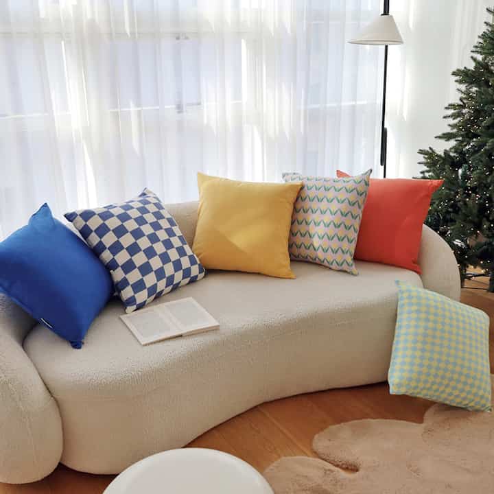 ミッドセンチュリー モダン クッションカバー［12色］