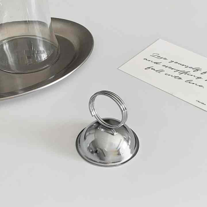 ステンレス メモ ホルダー