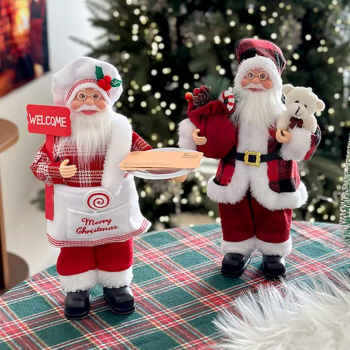 クリスマスオブジェ サンタクロース［2種］