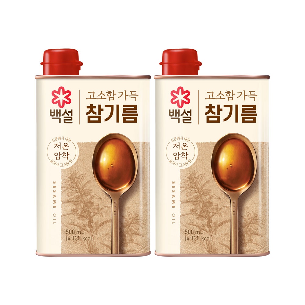 백설 고소함 가득 참기름 500ml*2개 가격 추이 CJ제일제당 백설 고소함 가득 참기름 500ml*2개 - 최저가 18,900원