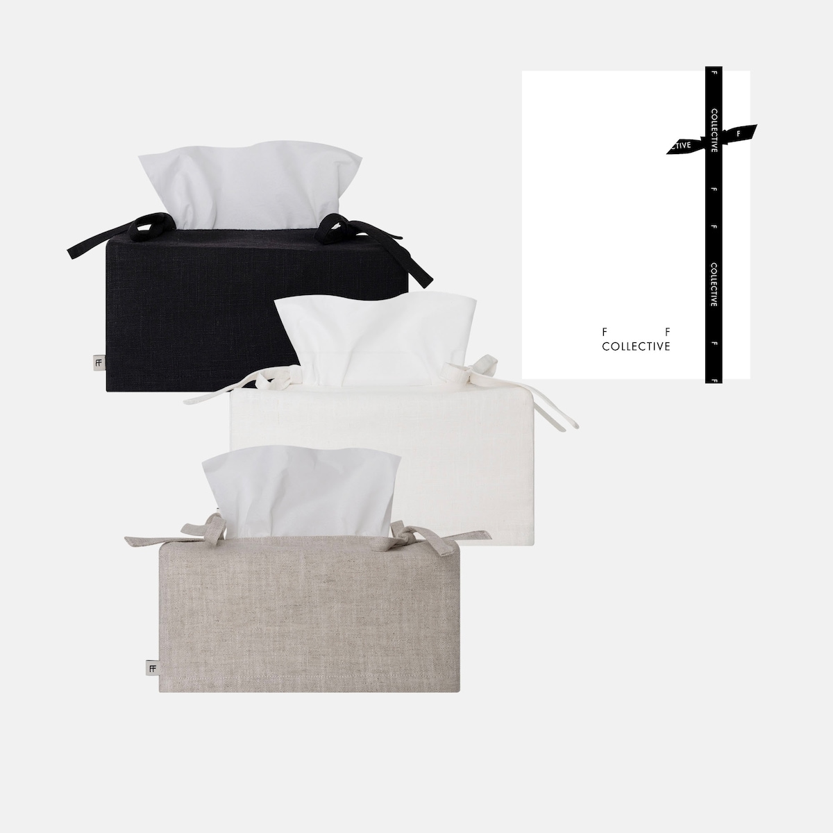 에프에프컬렉티브 선물포장 Linen 티슈 커버 휴지 케이스 (3 colors) - 최저가 23,200원