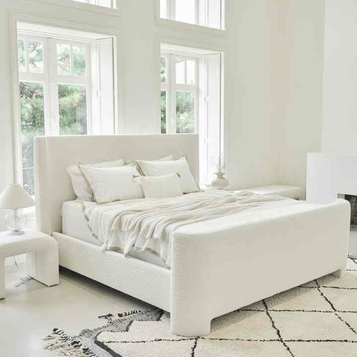 CURVE ファブリック ベッドフレーム［5サイズ・2種］