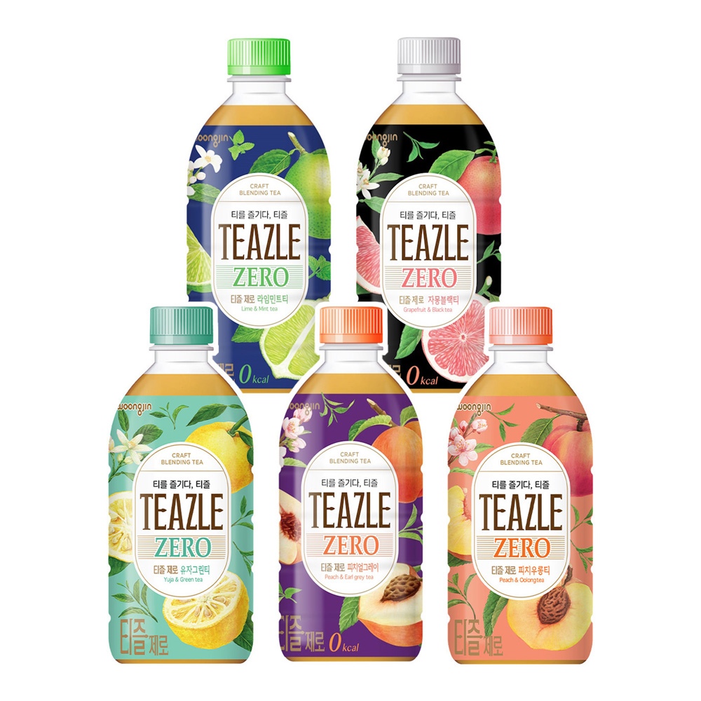 웅진 티즐 제로 블렌딩티 500ml*20개 맛 선택