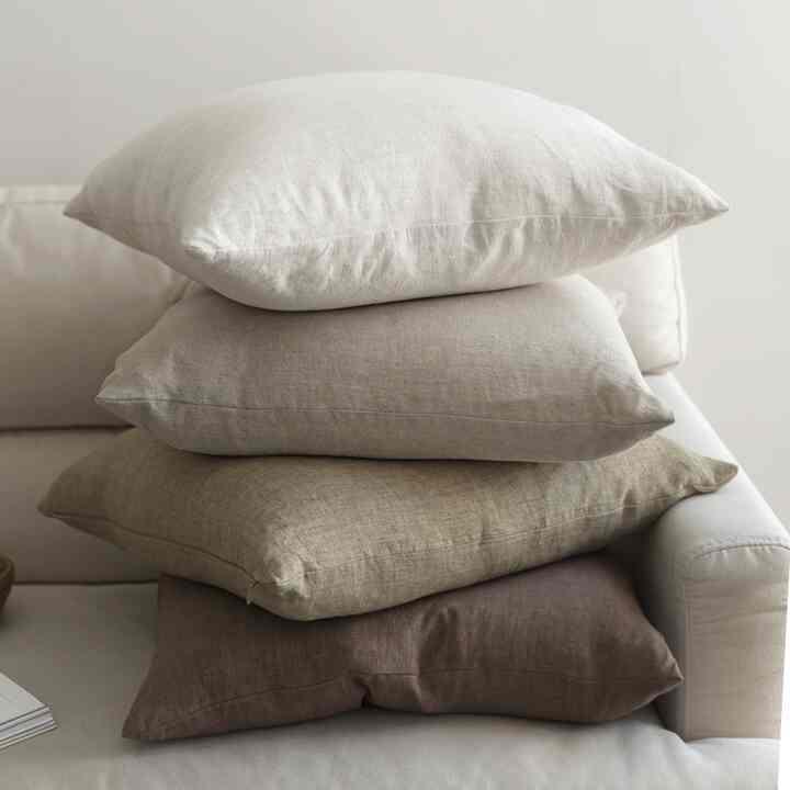 プレミアム 亜麻 リネン クッションカバー［8色］